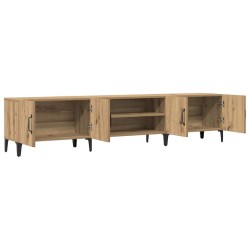 Meuble TV chêne artisanal 180x31,5x40 cm bois d'ingénierie 584449584449