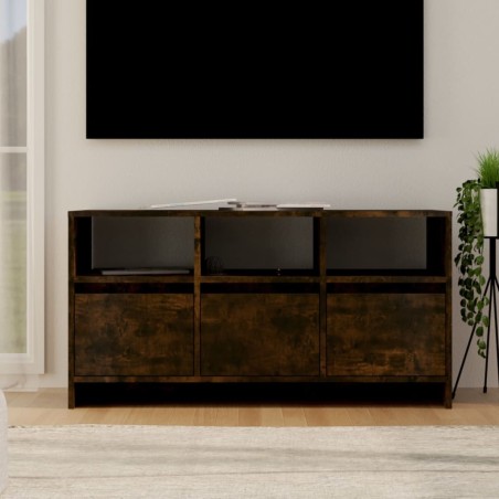 Meuble TV Chêne fumé 102x37,5x52,5 cm Bois d'ingénierie 584451584451