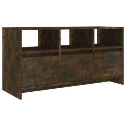 Meuble TV Chêne fumé 102x37,5x52,5 cm Bois d'ingénierie 584451584451
