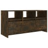 Meuble TV Chêne fumé 102x37,5x52,5 cm Bois d'ingénierie 584451584451