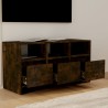 Meuble TV Chêne fumé 102x37,5x52,5 cm Bois d'ingénierie 584451584451