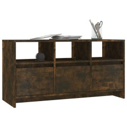 Meuble TV Chêne fumé 102x37,5x52,5 cm Bois d'ingénierie 584451584451