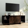 Meuble TV chêne fumé 130x35x50 cm bois d'ingénierie 584452584452
