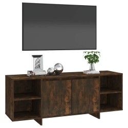 Meuble TV chêne fumé 130x35x50 cm bois d'ingénierie 584452584452