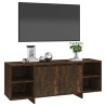 Meuble TV chêne fumé 130x35x50 cm bois d'ingénierie 584452584452