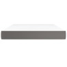 Matelas de lit à ressorts ensachés fermeté moyenne Gris 140x200x20cm Similicuir 584456584456