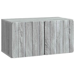 Meuble TV mural 59,5 x 31 x 30 cm Sonoma gris Bois d'ingénierie 584458584458
