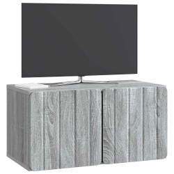 Meuble TV mural 59,5 x 31 x 30 cm Sonoma gris Bois d'ingénierie 584458584458