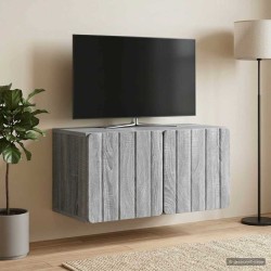 Meuble TV mural 59,5 x 31 x 30 cm Sonoma gris Bois d'ingénierie 584458584458