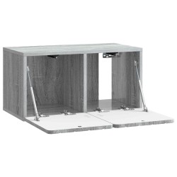 Meuble TV mural 59,5 x 31 x 30 cm Sonoma gris Bois d'ingénierie 584458584458