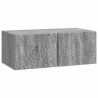 Meuble TV mural 59,5 x 41 x 30 cm Sonoma gris Bois d'ingénierie 584461584461