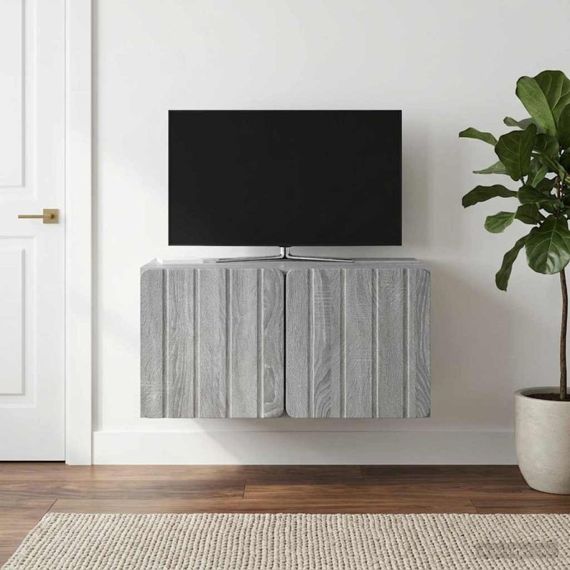 Meuble TV mural 59,5 x 41 x 30 cm Sonoma gris Bois d'ingénierie 584462584462