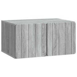 Meuble TV mural 59,5 x 41 x 30 cm Sonoma gris Bois d'ingénierie 584462584462