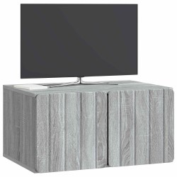 Meuble TV mural 59,5 x 41 x 30 cm Sonoma gris Bois d'ingénierie 584462584462