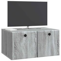 Meuble TV mural 59,5 x 41 x 30 cm Sonoma gris Bois d'ingénierie 584463584463