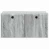 Meuble TV mural 59,5 x 41 x 30 cm Sonoma gris Bois d'ingénierie 584463584463