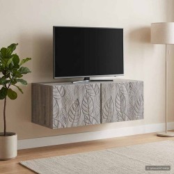 Meuble TV mural 78,5 x 31 cm Sonoma gris Bois d'ingénierie 584465584465