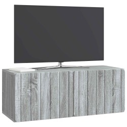 Meuble TV mural 78,5 x 31 x 30 cm Sonoma gris Bois d'ingénierie 584467584467