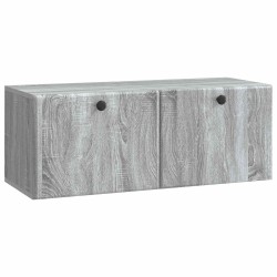 Meuble TV mural 78,5 x 31 x 30 cm Sonoma gris Bois d'ingénierie 584468584468