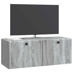 Meuble TV mural 78,5 x 31 x 30 cm Sonoma gris Bois d'ingénierie 584468584468