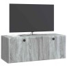 Meuble TV mural 78,5 x 31 x 30 cm Sonoma gris Bois d'ingénierie 584468584468