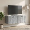 Meuble TV mural 78,5 x 31 x 30 cm Sonoma gris Bois d'ingénierie 584468584468
