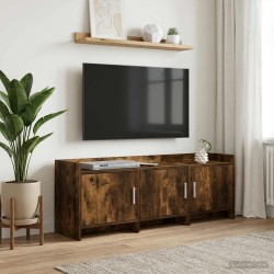 Meuble TV 130 x 33 x 47 cm Chêne fumé Bois d'ingénierie 584471584471