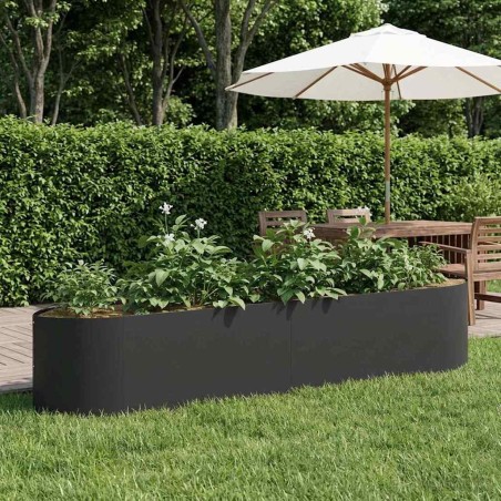 Jardin surélevé Noir 220 x 40 x 40 cm Acier 584472584472