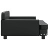 Lit pour chien noir 90x53x30 cm similicuir 584477584477