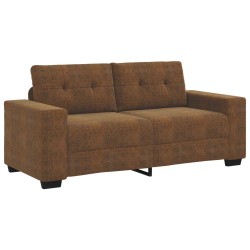 Loveseat Sofa Brown 140 cm Faux Leather - Untranslated 584480584480