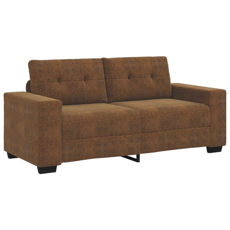 Loveseat Sofa Brown 140 cm Faux Leather - Untranslated 584480584480