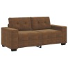 Loveseat Sofa Brown 140 cm Faux Leather - Untranslated 584480584480