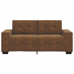 Loveseat Sofa Brown 140 cm Faux Leather - Untranslated 584480584480