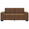 Loveseat Sofa Brown 140 cm Faux Leather - Untranslated 584480584480