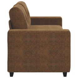 Loveseat Sofa Brown 140 cm Faux Leather - Untranslated 584480584480