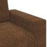 Loveseat Sofa Brown 140 cm Faux Leather - Untranslated 584480584480