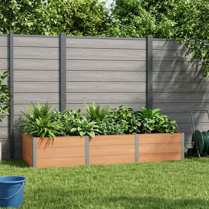 Jardinière surélevée Marron 300 x 100 x 54 cm 584487584487
