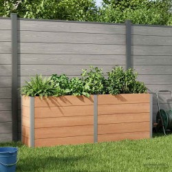 Jardinière surélevée Marron 250 x 50 x 91 cm 584488584488