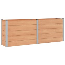 Jardinière surélevée Marron 250 x 50 x 91 cm 584488584488