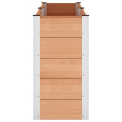Jardinière surélevée Marron 250 x 50 x 91 cm 584488584488