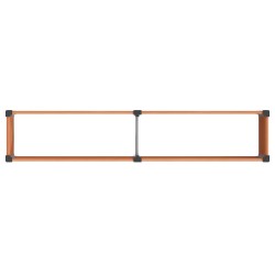 Jardinière surélevée Marron 250 x 50 x 91 cm 584488584488