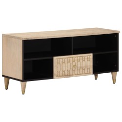 Meuble TV 100x33x46 cm bois massif de manguier 584495584495