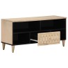 Meuble TV 100x33x46 cm bois massif de manguier 584495584495