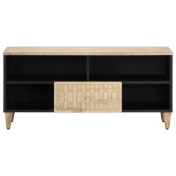 Meuble TV 100x33x46 cm bois massif de manguier 584495584495