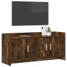 Meuble TV 102 x 33 x 47 cm Chêne fumé Bois d'ingénierie 584496584496