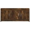 Meuble TV 102 x 33 x 47 cm Chêne fumé Bois d'ingénierie 584496584496