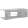 Meuble TV avec lumières LED gris béton 90x39x30 cm 613808613808