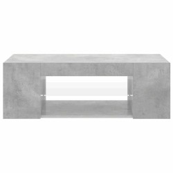 Meuble TV avec lumières LED gris béton 90x39x30 cm 613808613808