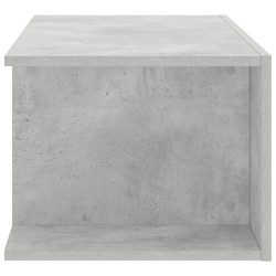 Meuble TV avec lumières LED gris béton 90x39x30 cm 613808613808