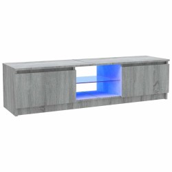 Meuble TV avec lumières LED sonoma gris 120x30x36 cm 613816613816